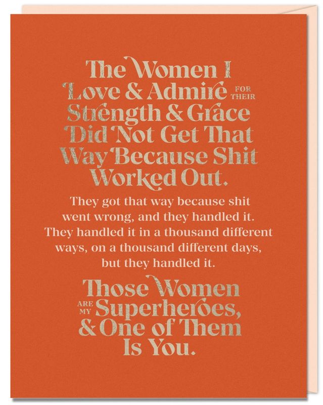 The Women I Love and Admire Card