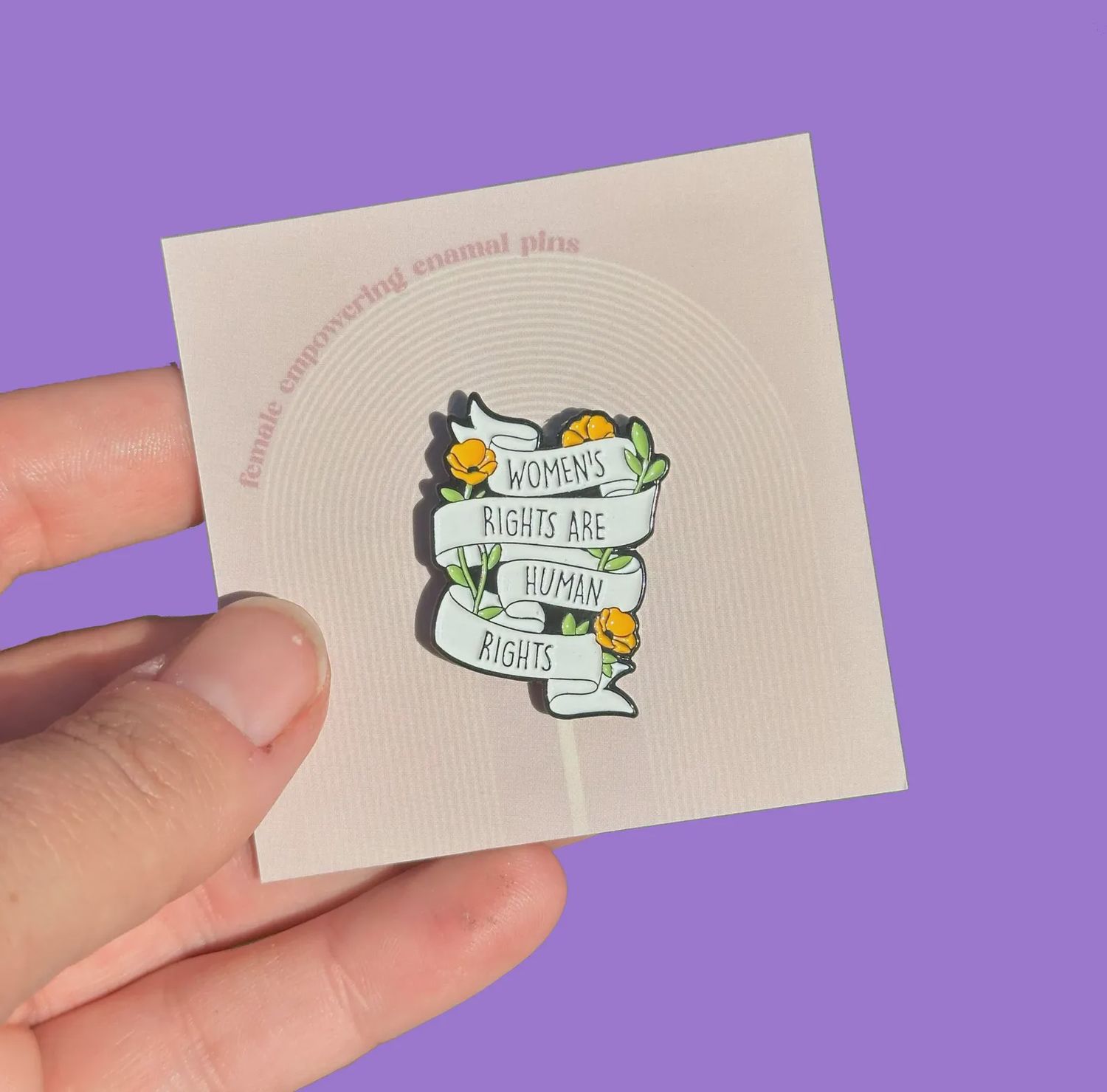 Shecanter Women’s Rights Are Human Rights Pin