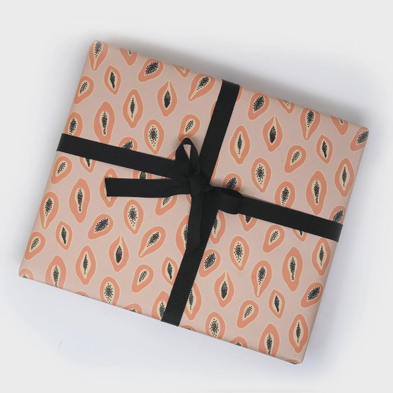 Unblushing - Papaya Wrapping Paper (Roll)