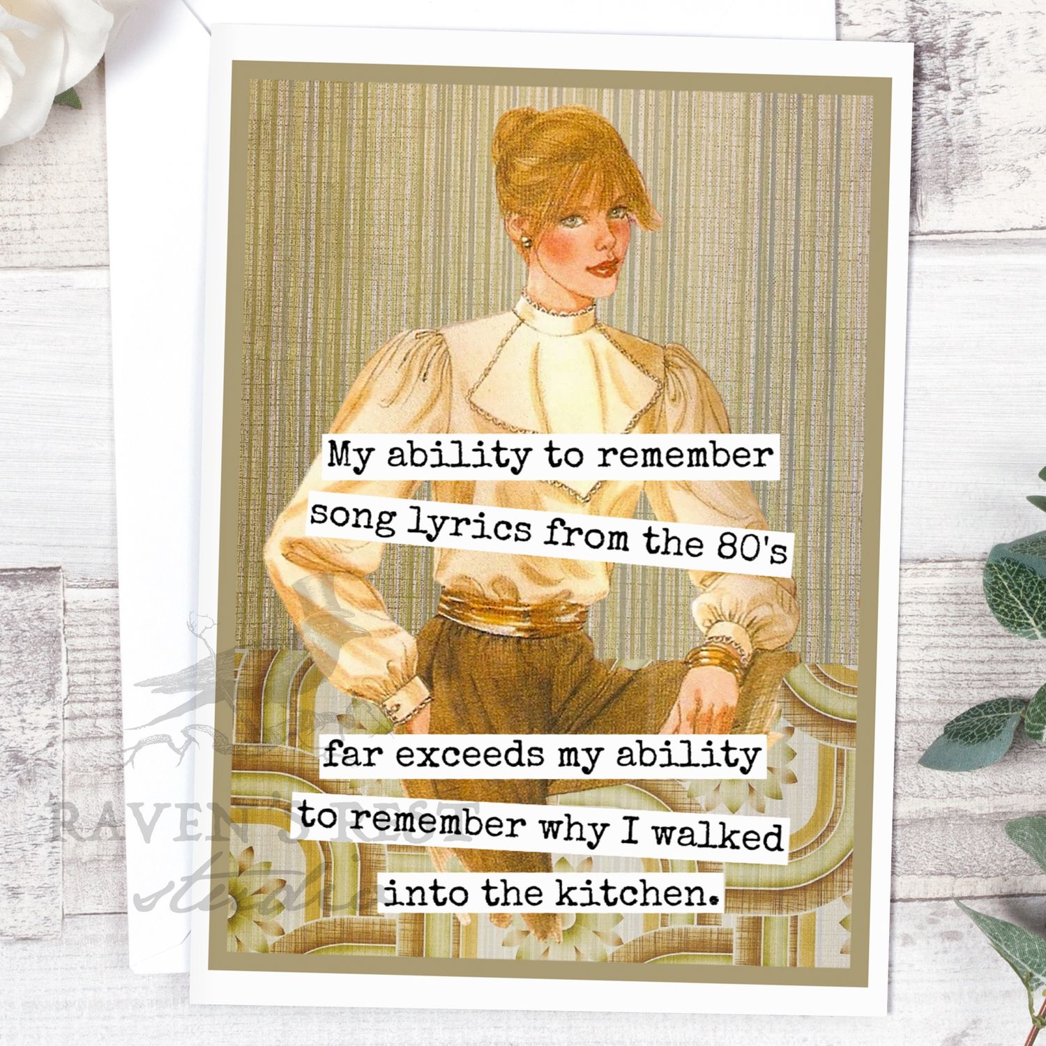 Raven's Rest Studio - Card. My Ability To Remember Song Lyrics...