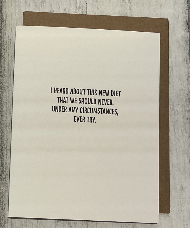 Anti New Diet Card