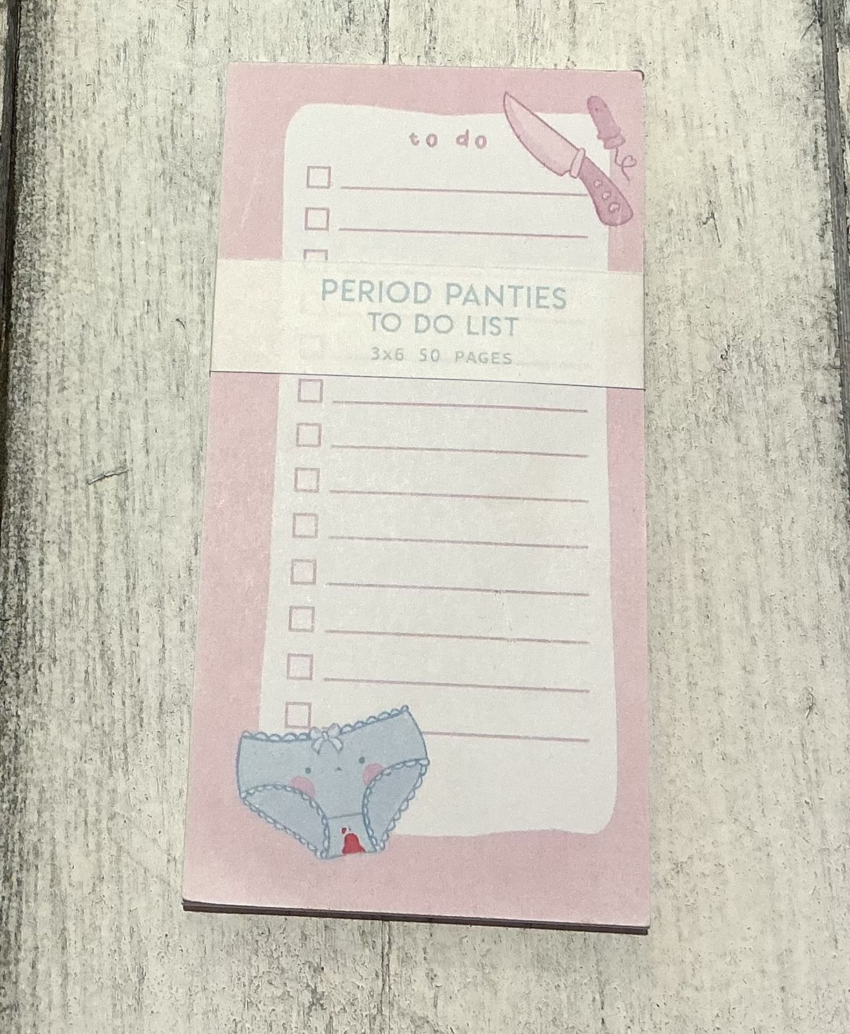 Period Panties To Do List