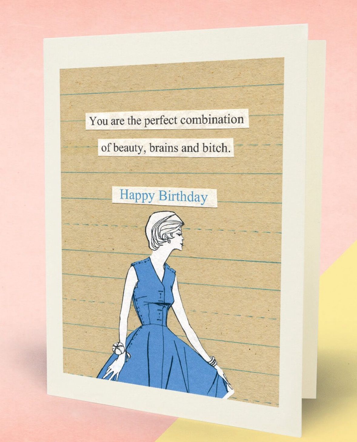 Mina Lee Studio - Beauty Brains Bitch Card