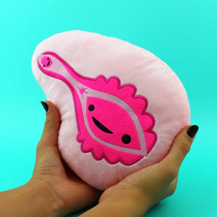I Heart Guts Vulva + Vagina Zip Pouch Plush