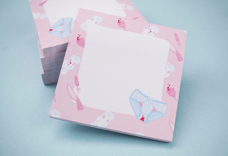 Period Panties Sticky Notes
