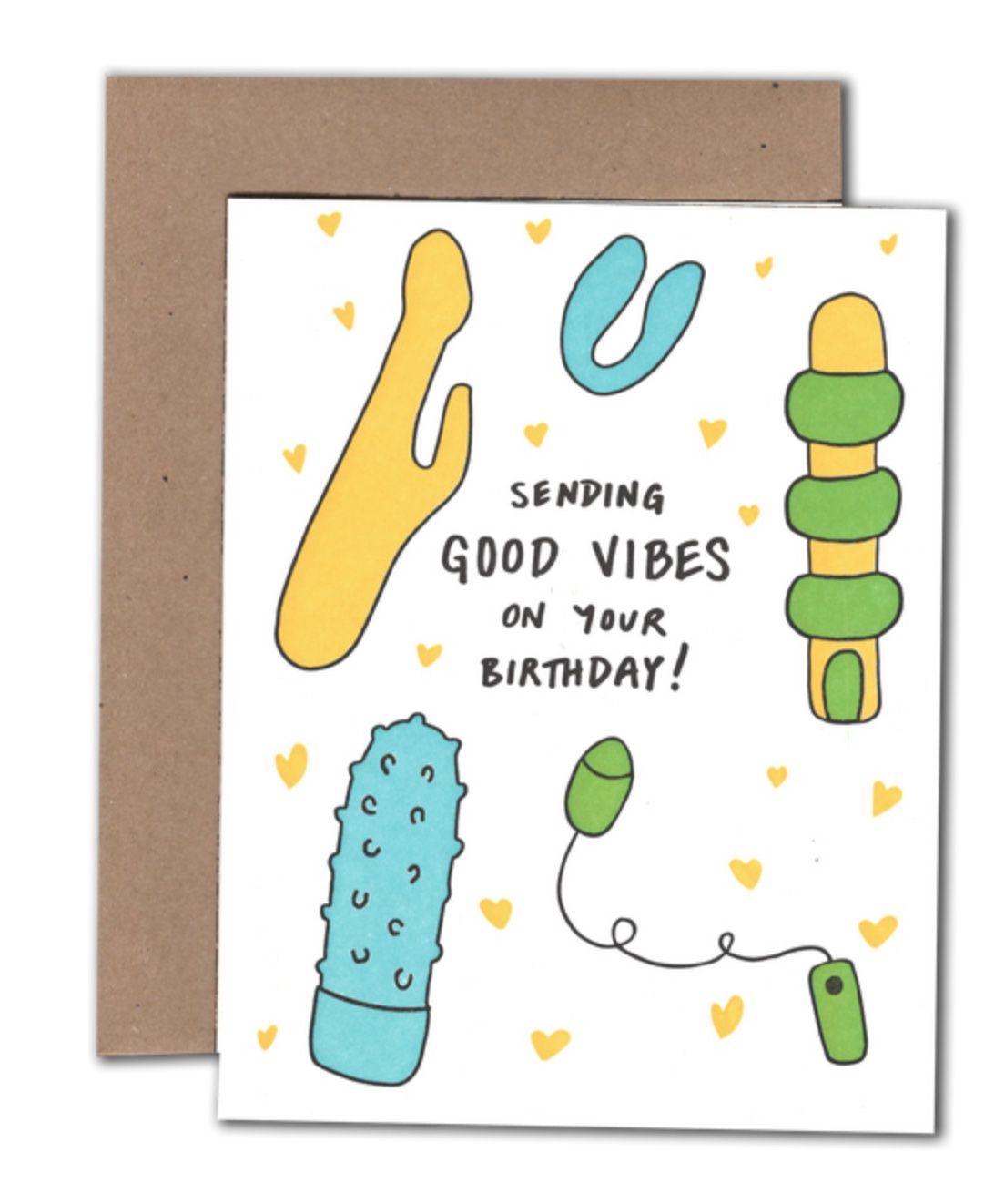 Power and Light Press - Bday Vibes Blue Card