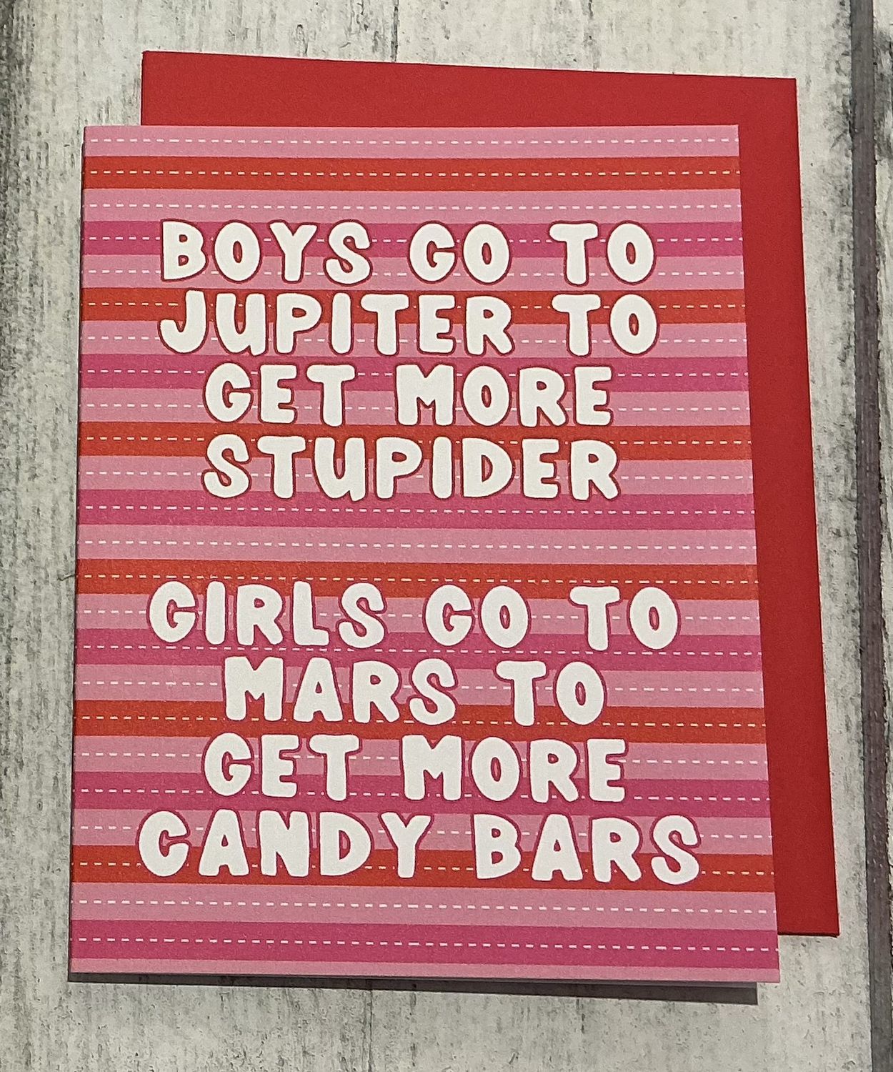 Boys Go To Jupiter Card