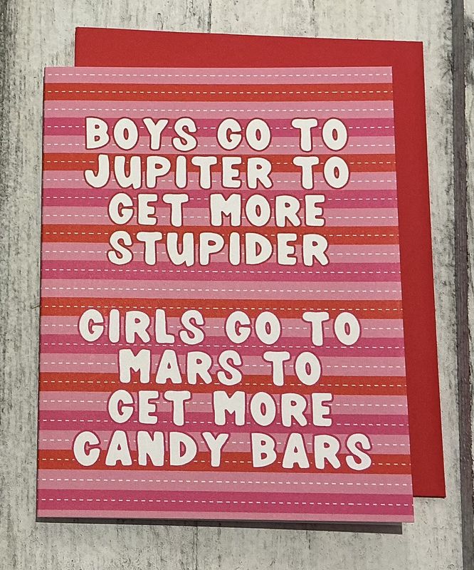 Boys Go To Jupiter Card