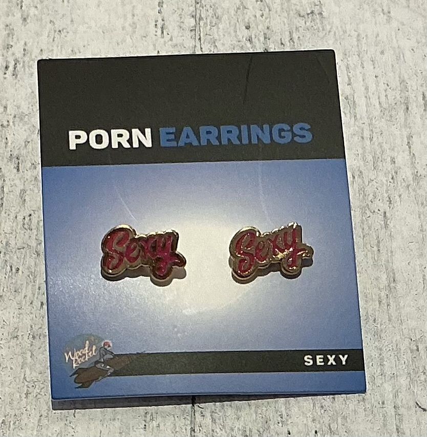 Wood Rocket "Sexy" Earrings