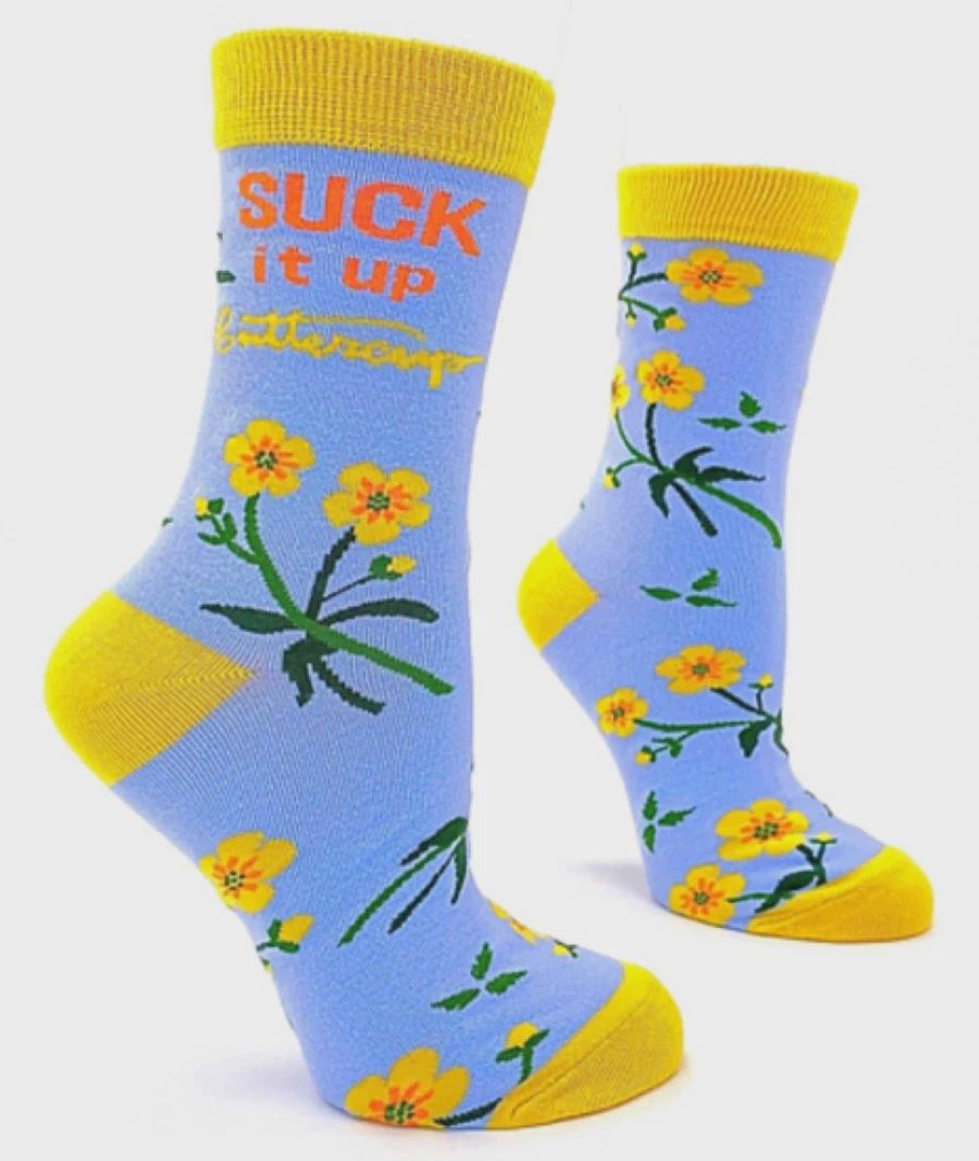 Fabdaz - Suck It Up Buttercup Crew Socks