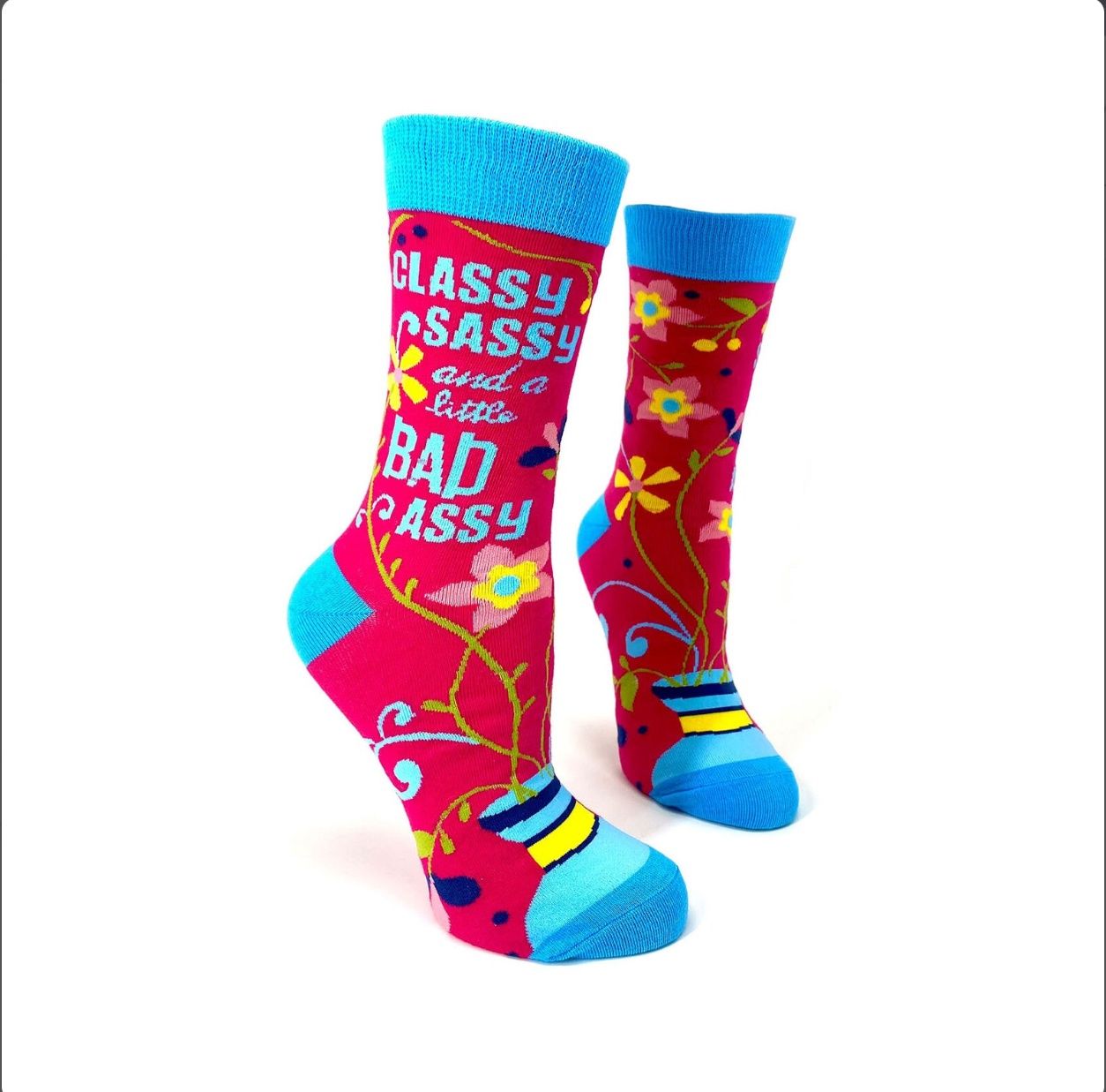 Fabdaz - Classy Sassy and a Little Badassy Crew Socks