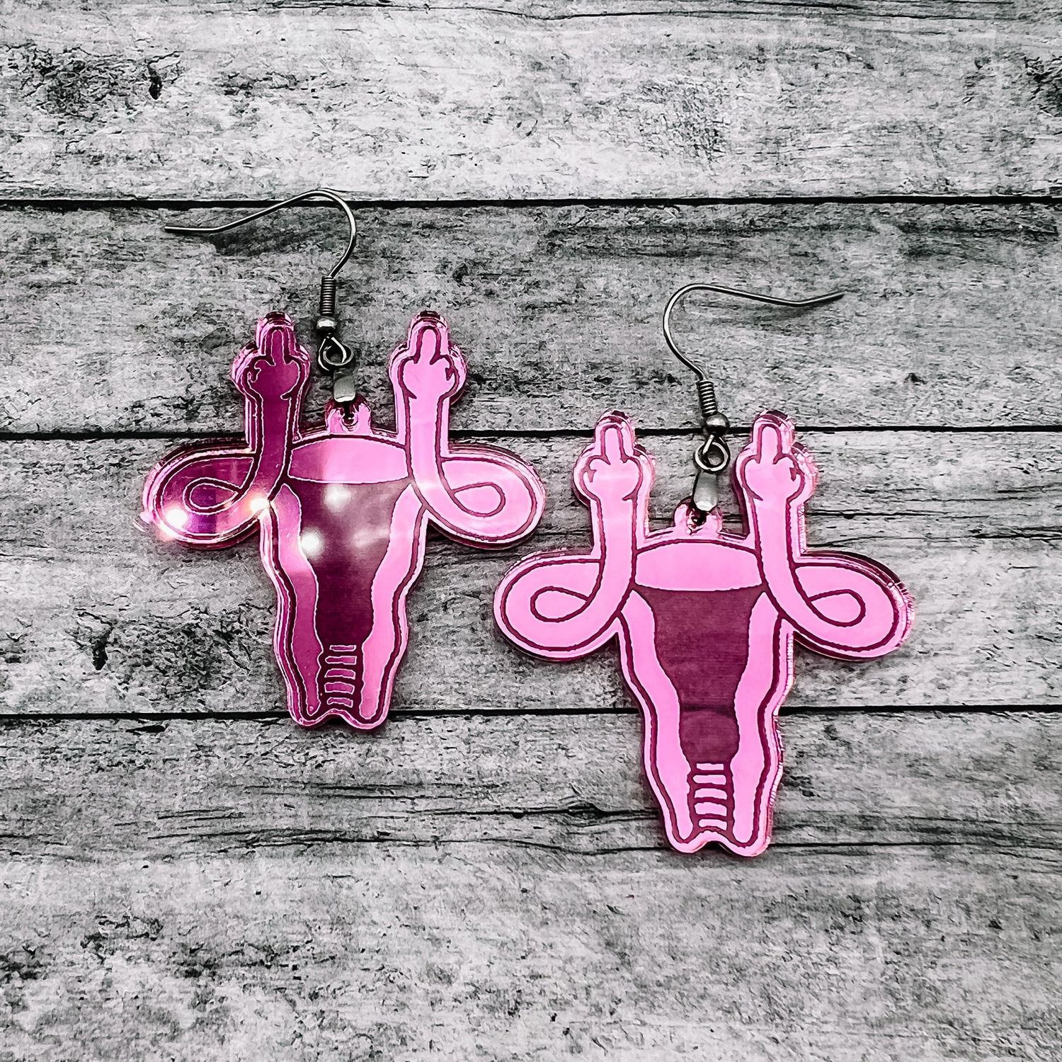 Born 2 Blossom Designs Uterus Earrings