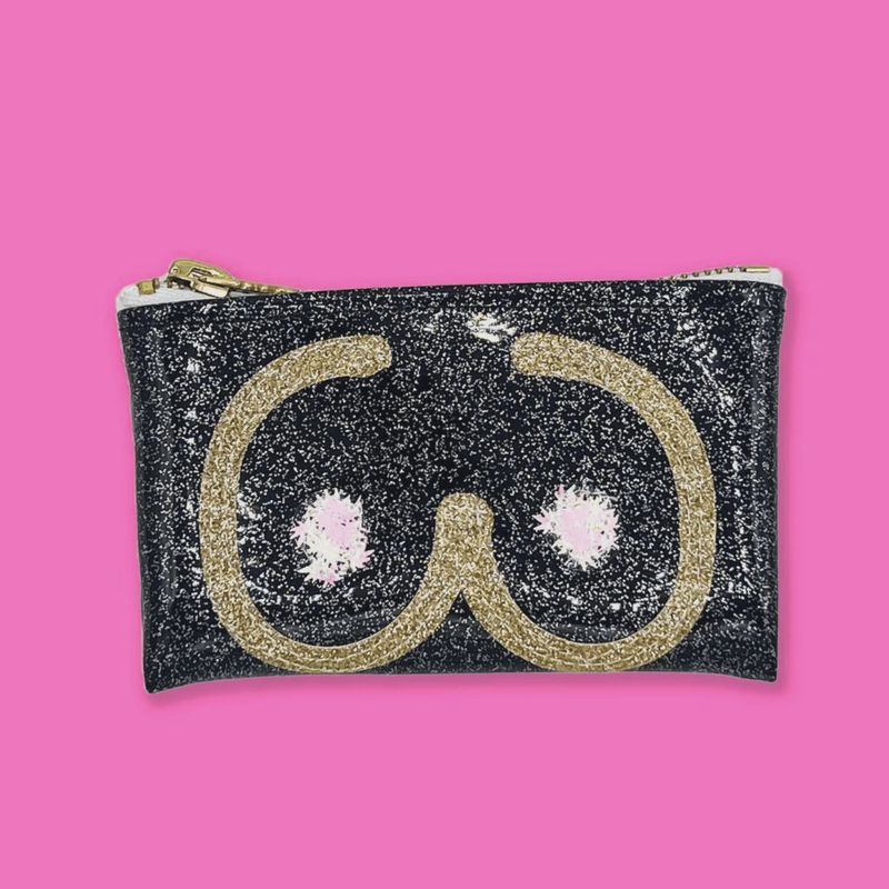 Julie Mollo Boobies &amp; Doobies Keychain Clutch Zipper Pouch