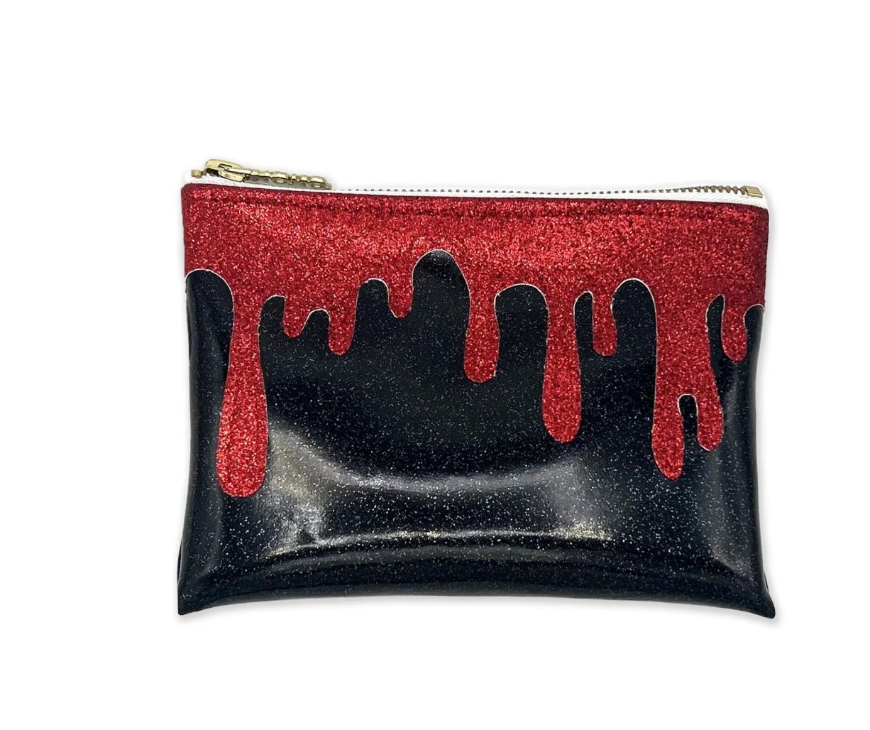 Julie Mollo Spooky and Sparkly Blood Period Zipper Pouch