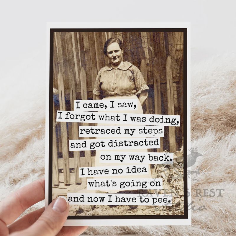 Raven's Rest I Came I Saw I Forgot Card