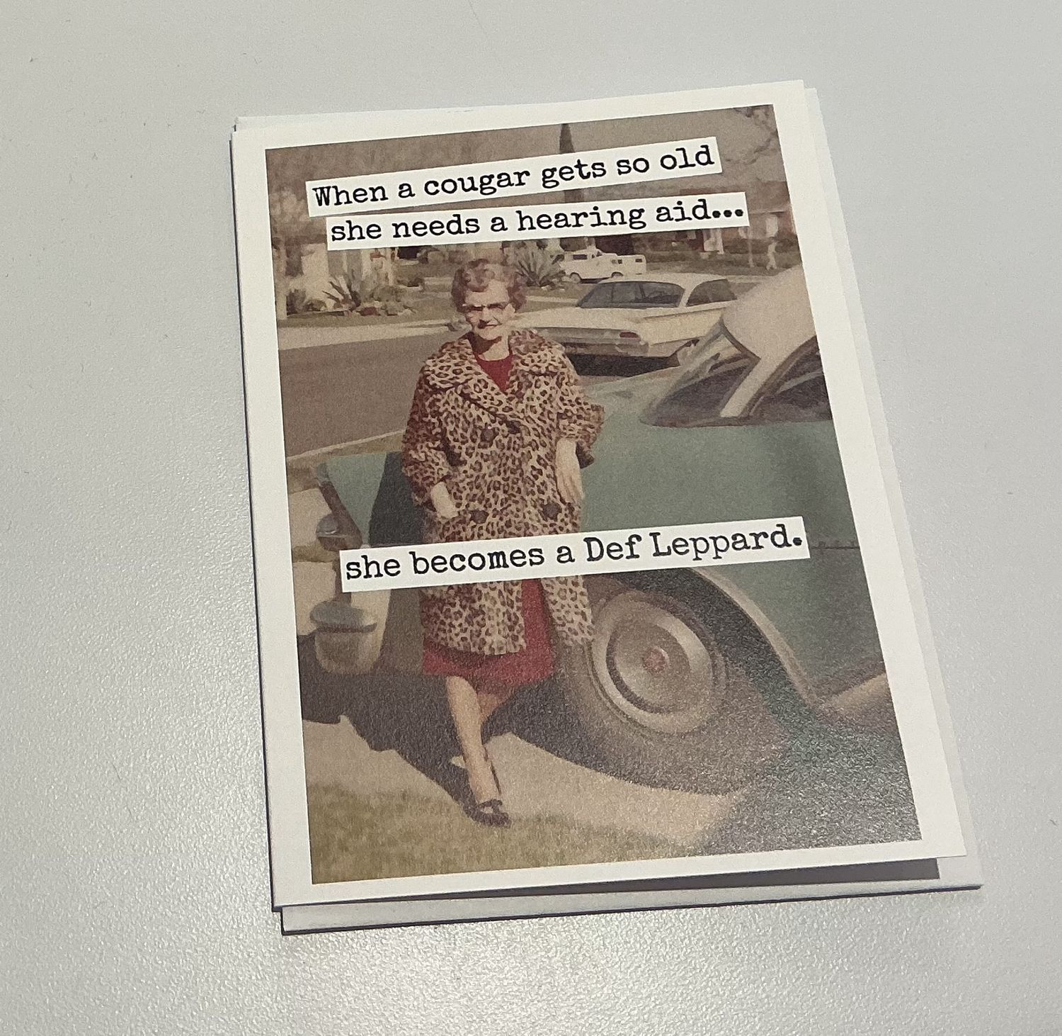 Raven's RestWhen a Cougar Gets So Old Card