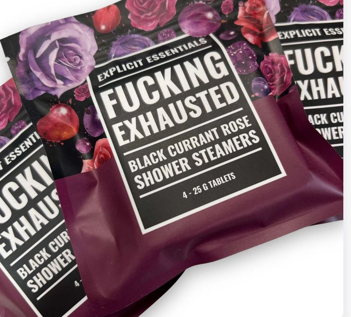 Explicit Essentials Fucking Exhausted Shower Steamers