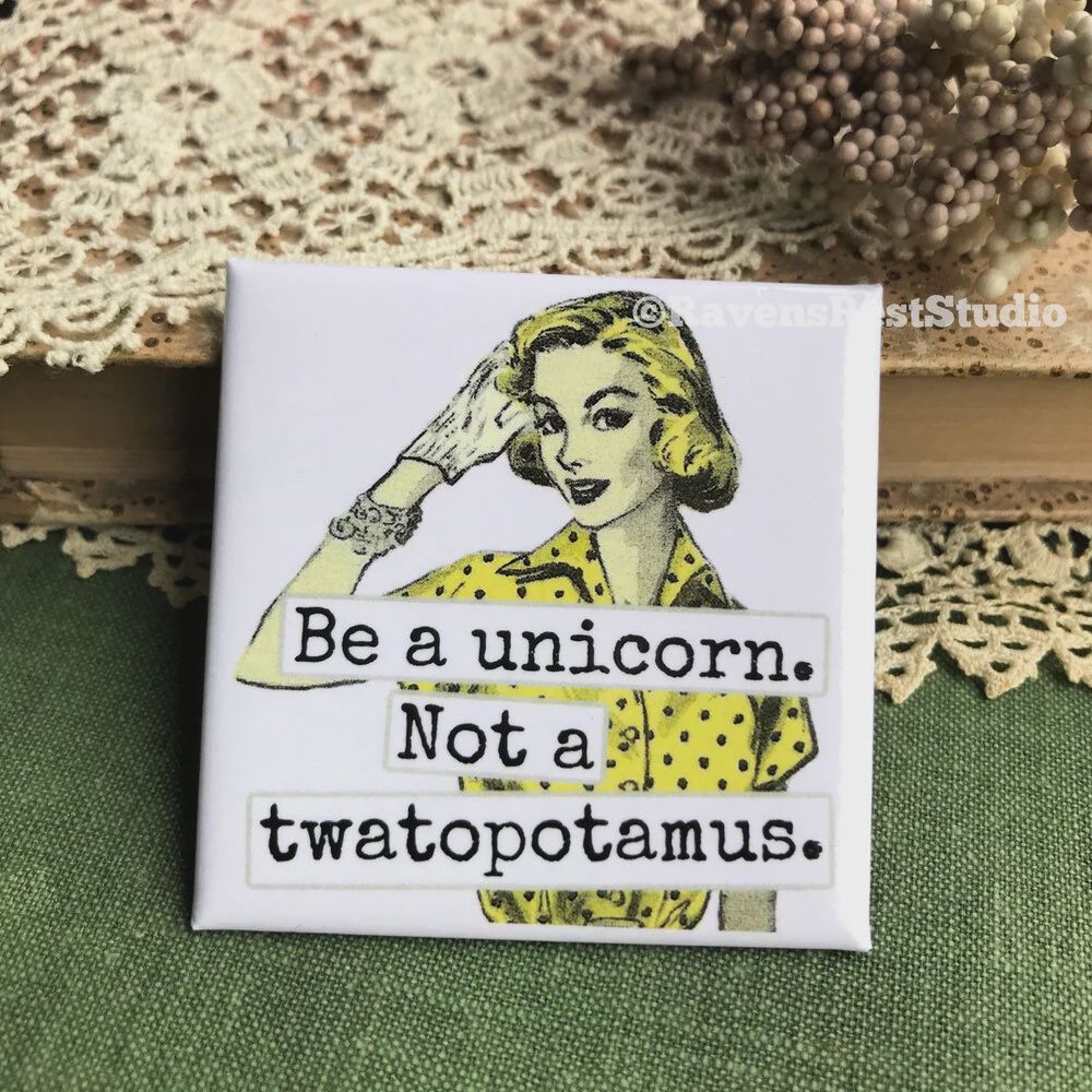 Raven’s Rest Magnet Be A Unicorn Not A Twatopotamus