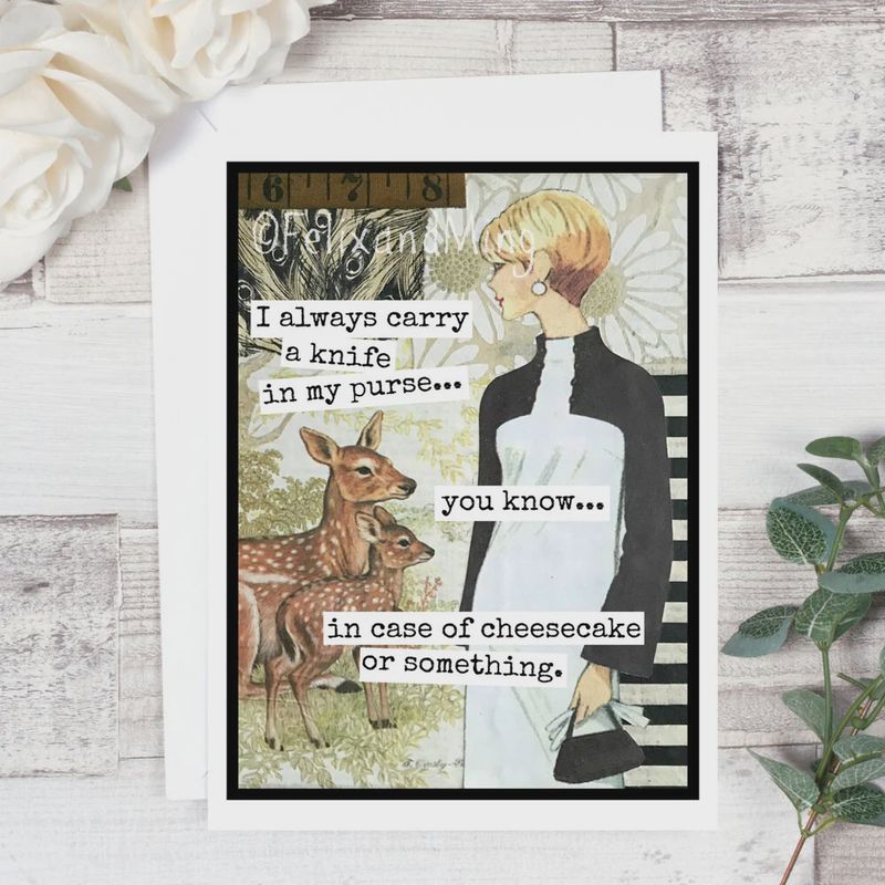 Raven’s Rest In Case of Cheesecake Card