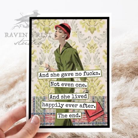 Raven’s Rest Gave No Fucks Card