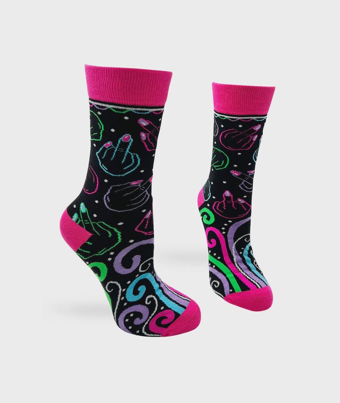 Fabdaz - Flip Off Crew Socks