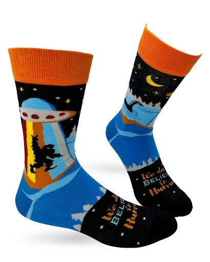Fabdaz - We Don’t Believe in Humans Crew Socks