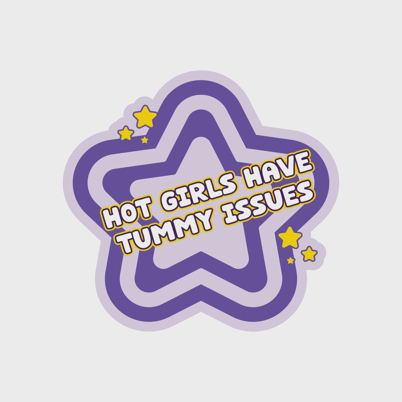 Hot Girls Tummy Issues Sticker