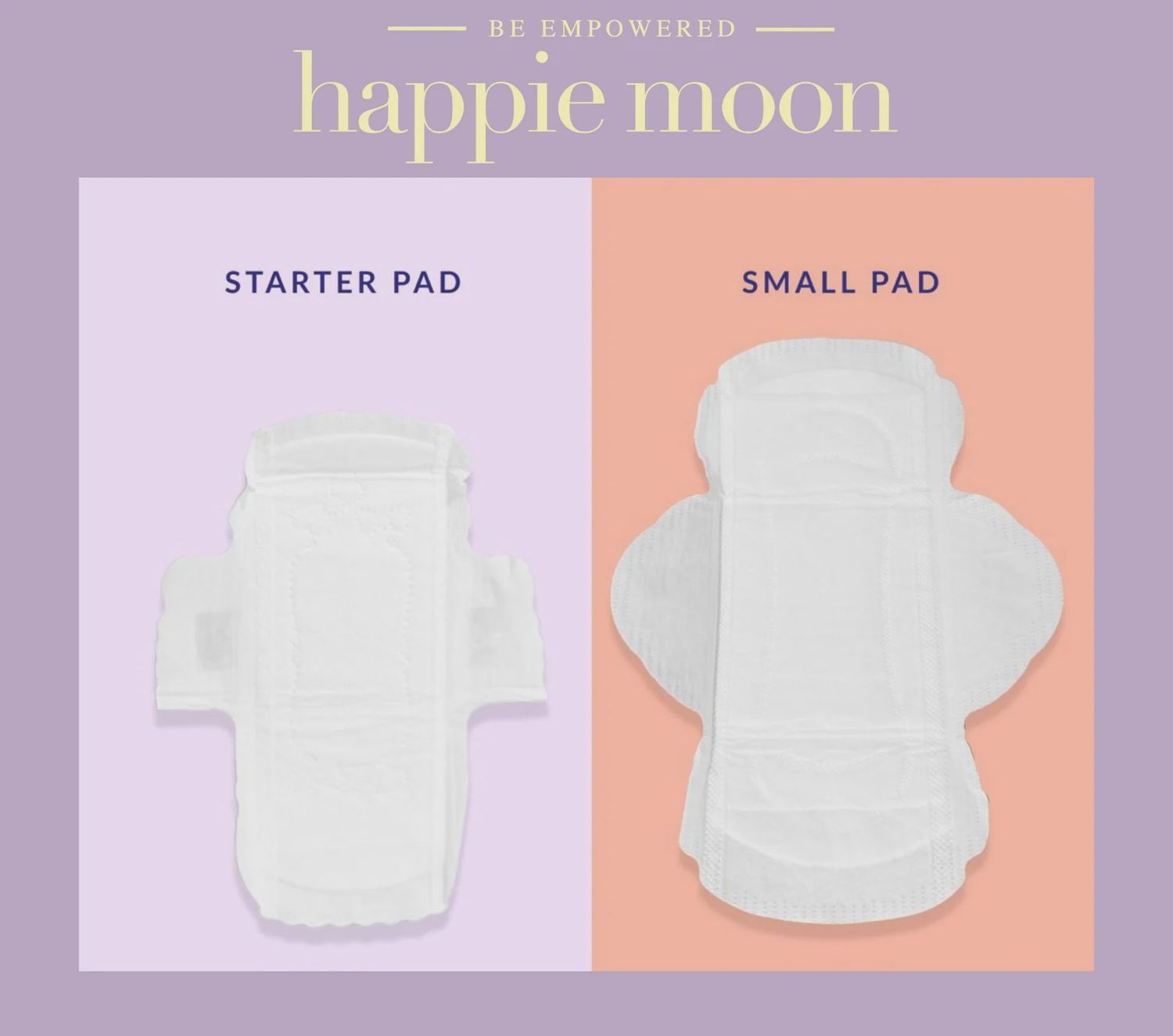Happie Moon Small Pads for Tweens and Teens