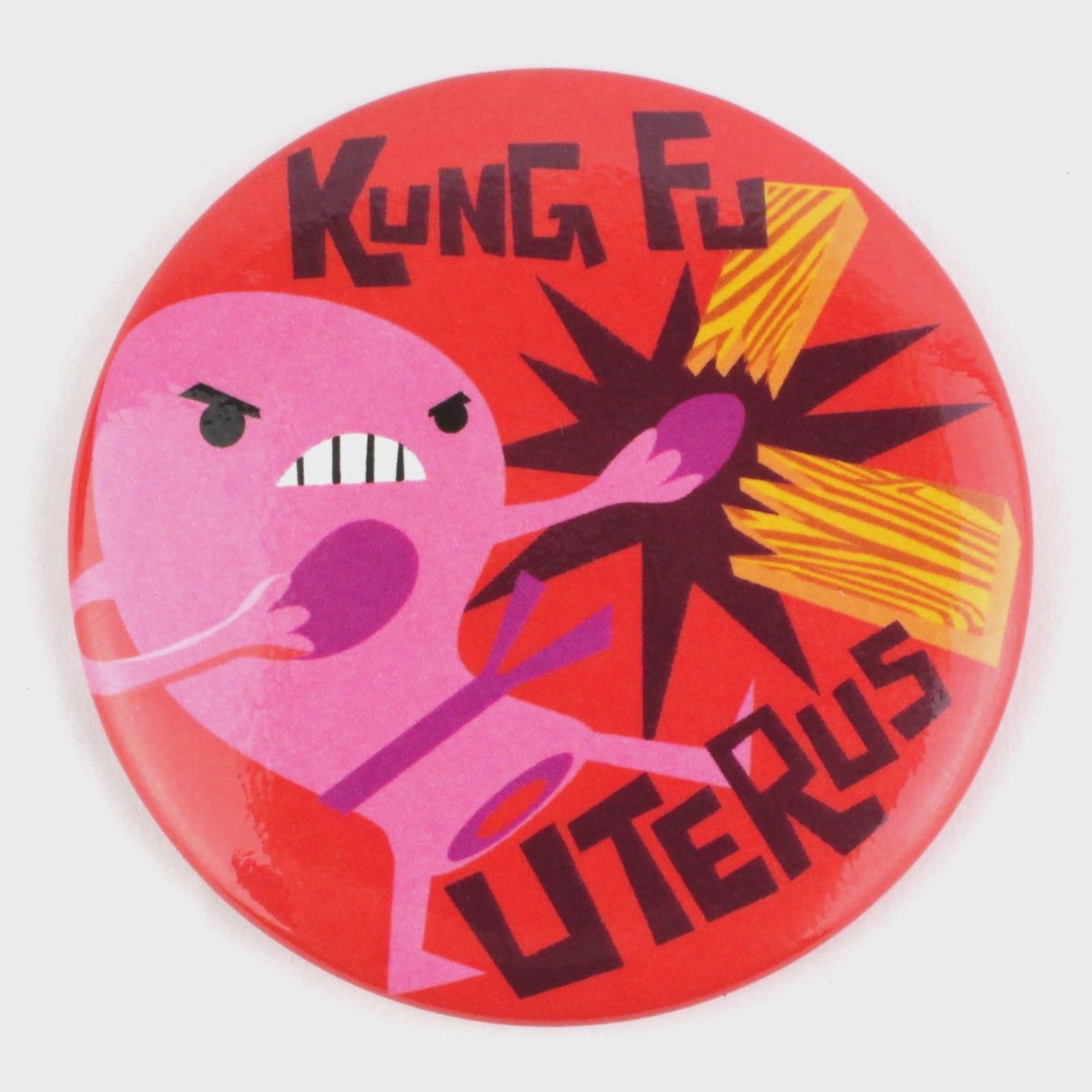 I Heart Guts Kung Fu Uterus Magnet