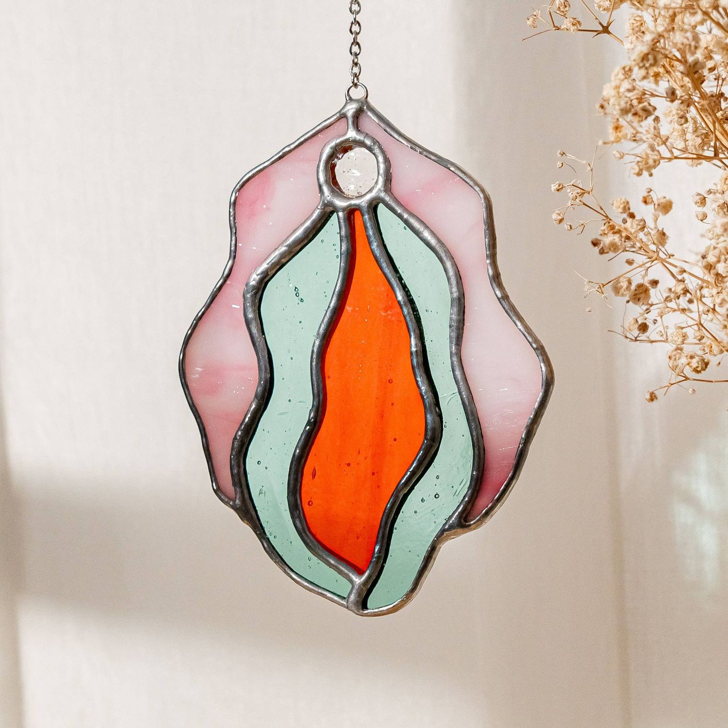 Glass Vagina For Playful And Artistic Wall Decor Piece F79