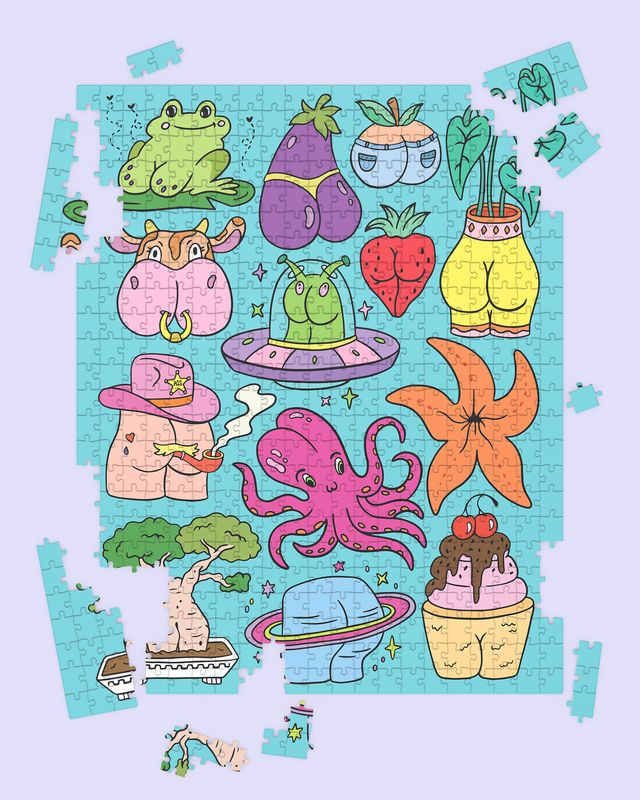 Butts Puzzle (funny gifts, cheeky puzzle)