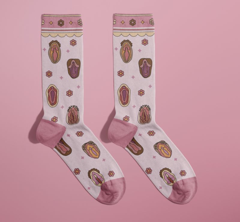 Vaginas Socks (funny gifts, novelty socks, feminist gift)