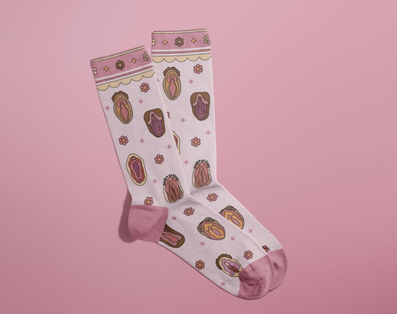 Vaginas Socks (funny gifts, novelty socks, feminist gift)
