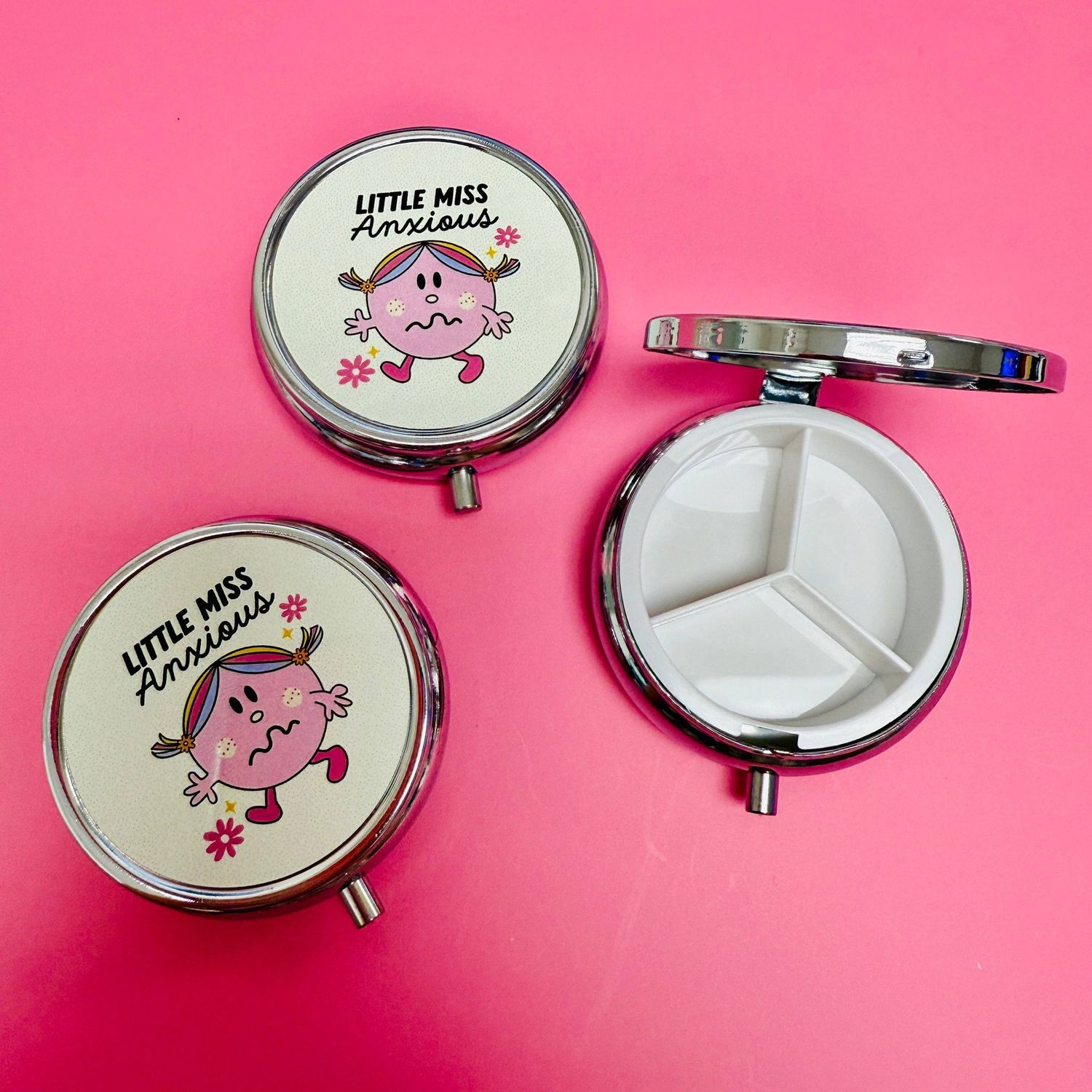 Purse Pill Box, Little Miss Anxious