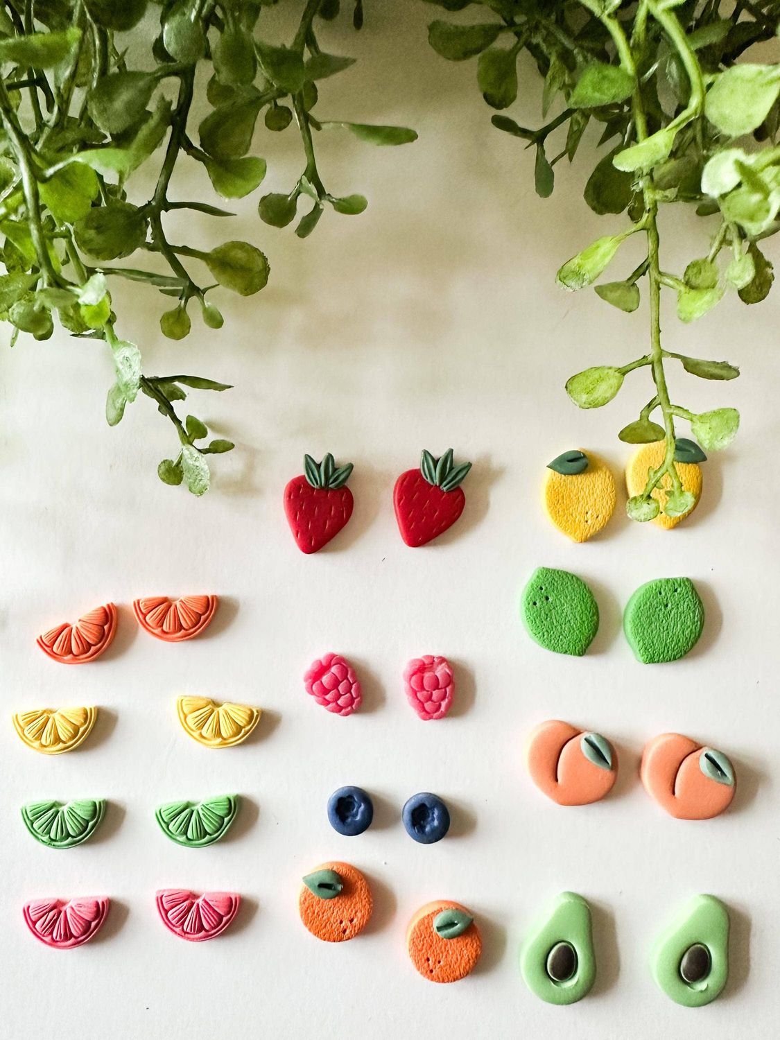 Fruit Stud Earrings, Style: Peach