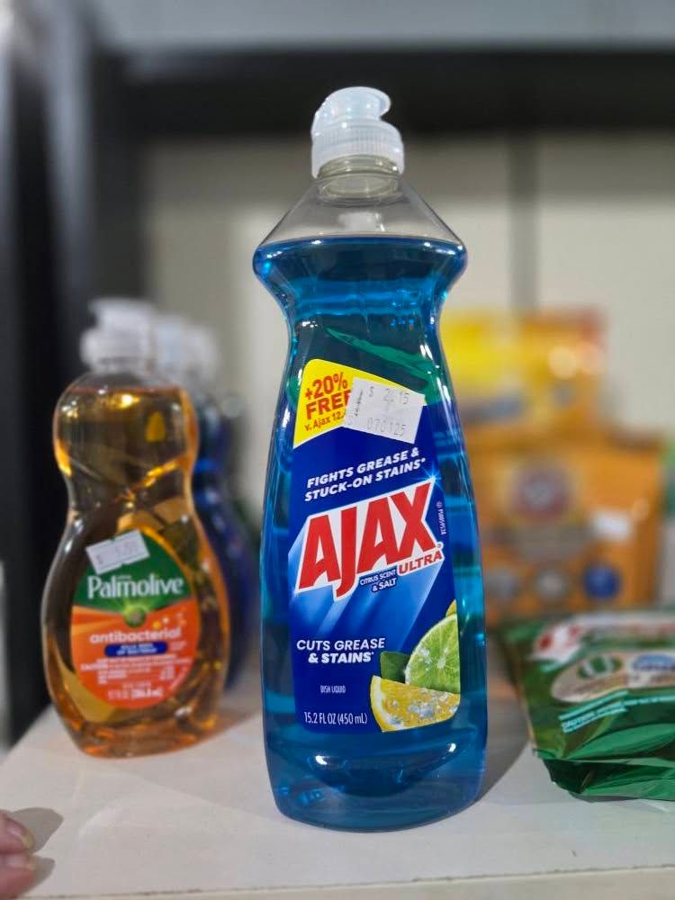 AJAX LARGE BLUE DISH SOAP