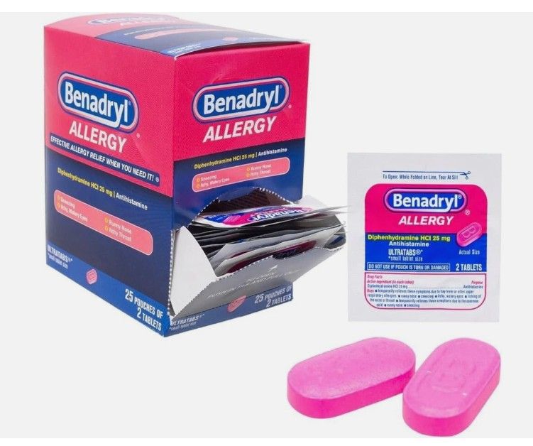 BENADRYL ALLERGY SINGLE SERVE PACKET - 2 Pills