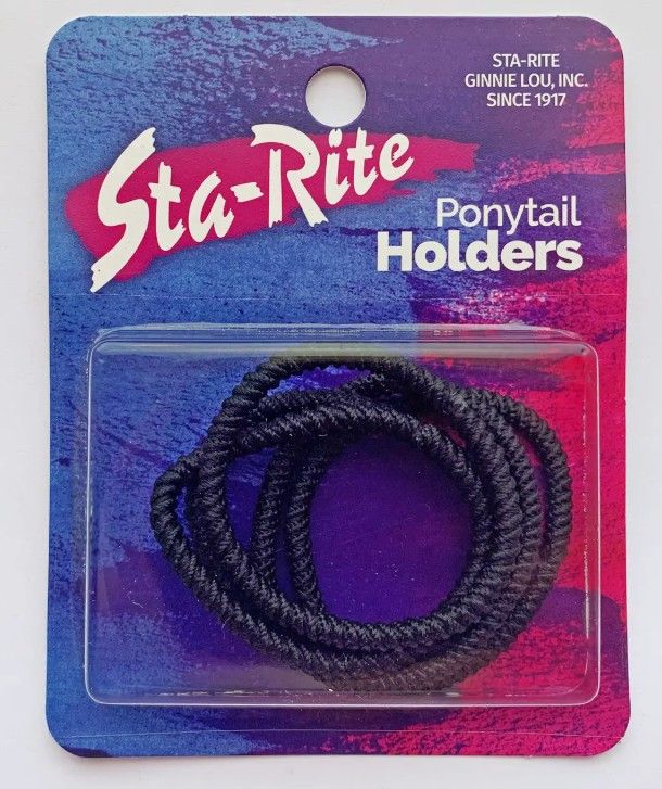BLACK HAIR TIES HEAVY DUTY PACKAGE