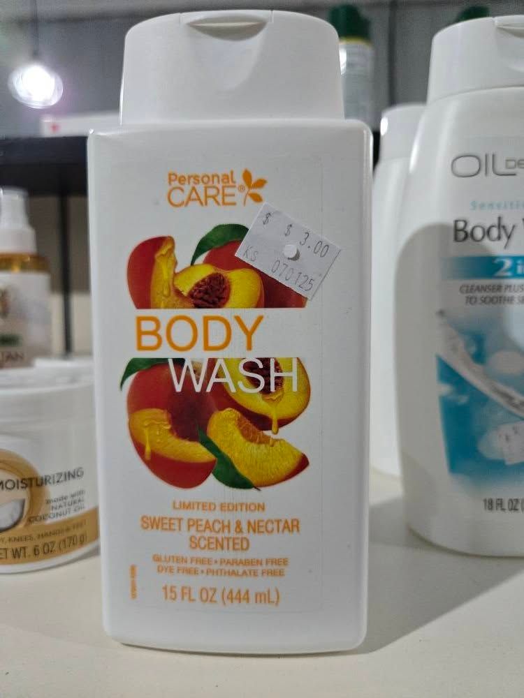 BODY WASH PEACH/NECTAR 15 FL OZ