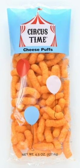 CIRCUS TIME CHEESE PUFFS  4.5OZ
