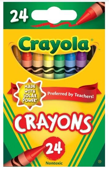 CRAYOLA CRAYONS 24PK