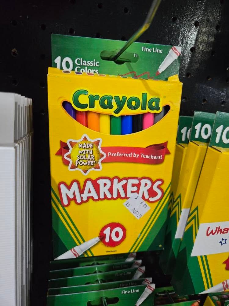 CRAYOLA SKINNY MARKERS 8PK