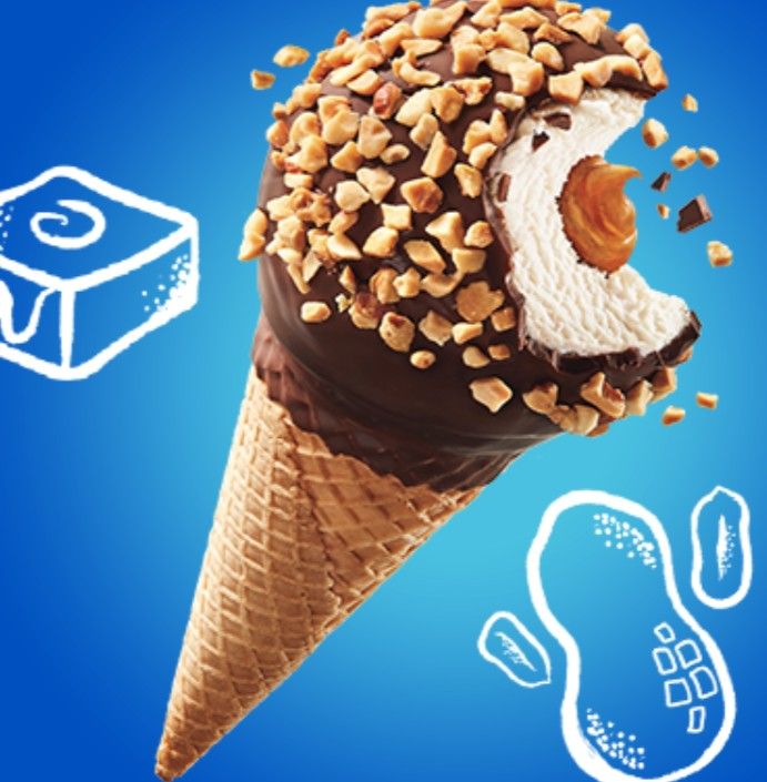 DRUMSTICK CARAMEL - ICE CREAM TREAT