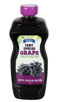 Grape Jelly Fruit Spread, 19 oz. Squeeze Bottles