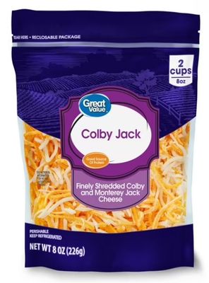 GREAT VALUE COLBY JACK SHREDDED 8OZ