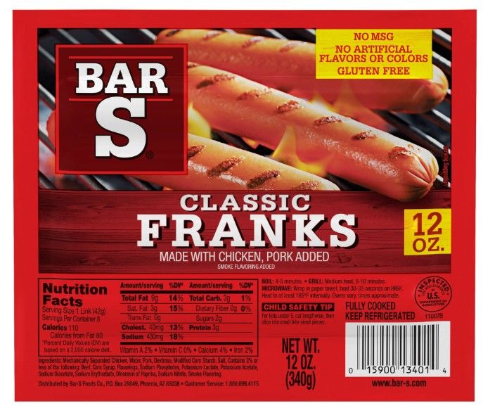 HOT DOGS PACKAGEB - 8CT