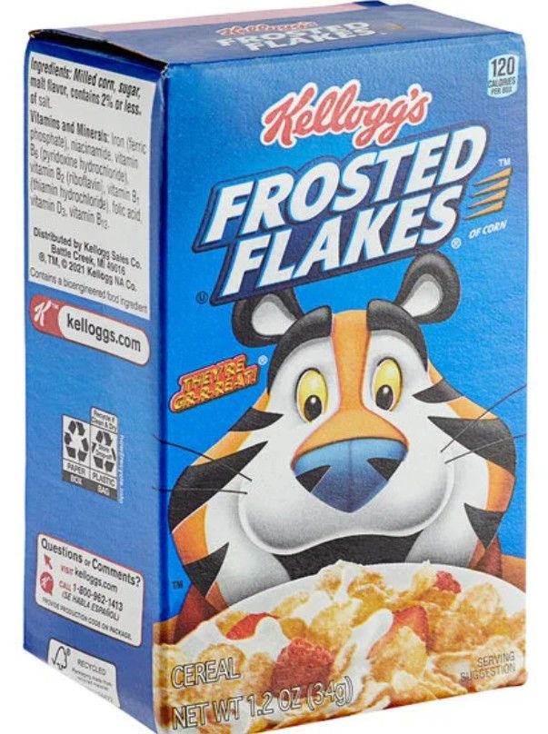KELLOGGS FROSTED FLAKES TINY BOX 1.2OZ