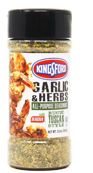 KINGSFORD GARLIC &amp; HERBS SHAKER  2.5OZ