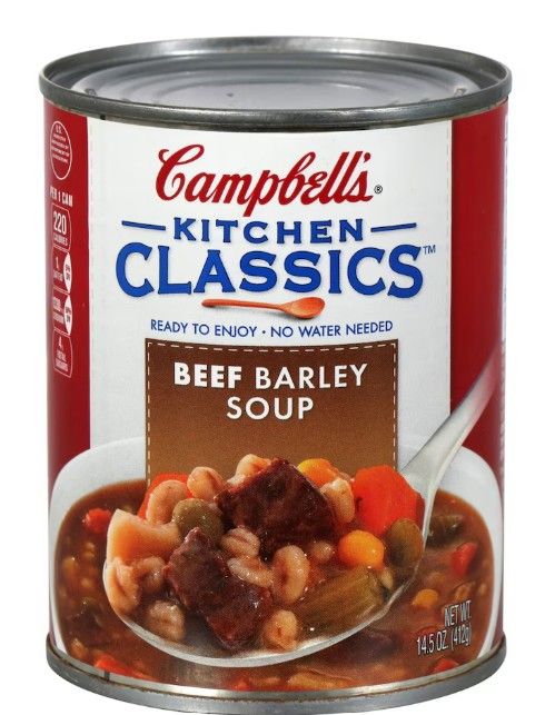Campbell's Kitchen Classics Beef Barley Soup, 14.5 oz.