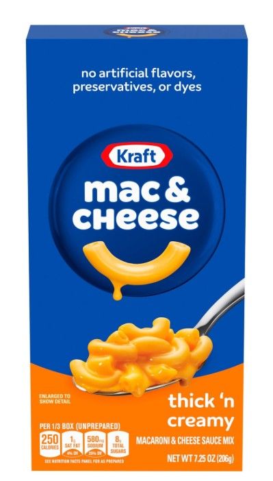 KRAFT MAC &amp; CHEESE BOX 7.25OZ